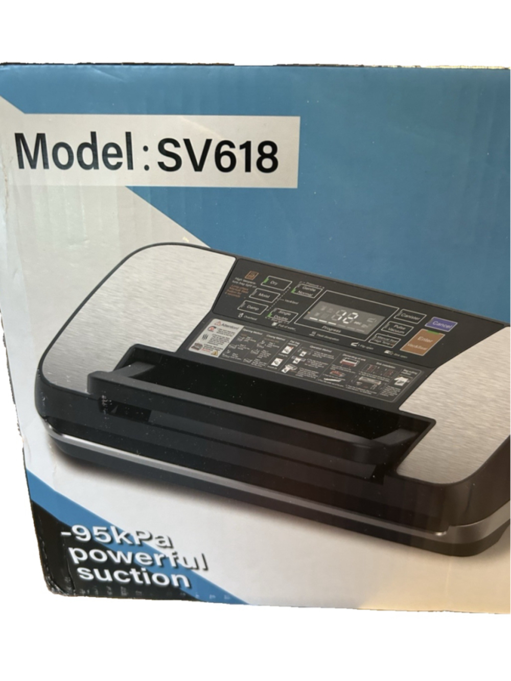 Vacuum Sealer MXROT Model:SV618 Adjustable Temp, Low Noise, Sealing Width 30c